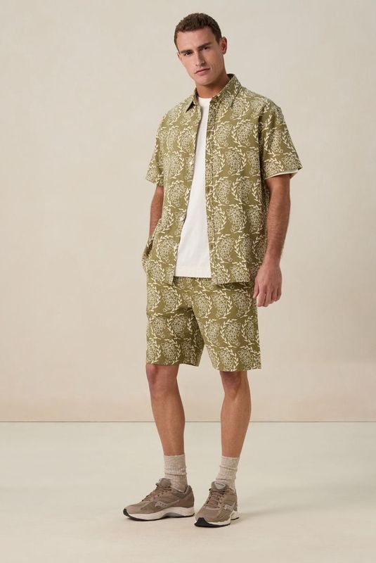 Sissy-Boy - Korte Broek - Groen - Met All-over Bloemenprint