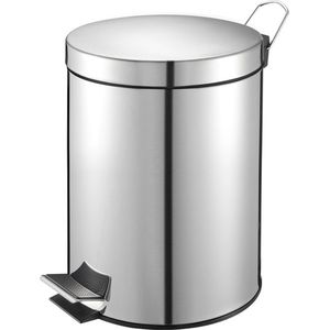V-part - Pedaalemmer 5 liter - Stainless steel - RVS - Prullenbak