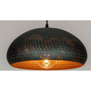 Lumidora Hanglamp 73061 - E27 - Zwart - Bruin - Koper - Meerkleurig - Metaal - ⌀ 40 cm