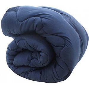 Zavelo Eazzy - Dekbed zonder Overtrek -2-persoons (200x200 cm) - Hoesloos Dekbed - Bedrukt Dekbed Blauw- All year zomerdekbed & winterdekbed - Wasbaar op 60°C