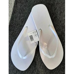 Evora teenslippers wit - 1 paar witte slippers - maat 38/39- flip flops - PE slipper