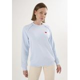 Felix Hardy Basic Sweatshirt Ronde Hals Katoen Dames Babyblauw - L