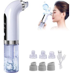 Poriënreiniger - blackhead Remover - Skincare - 6 Opzetstukken - schoonheidsapparaten voor vrouwen - Gezichtsreiniger- mee-eters verwijderen - Acne - Vacuüm mee-eter verwijderraar - Gezichtsverzorging - Huidverzorging - Acne behandeling-Mee-eter Pori