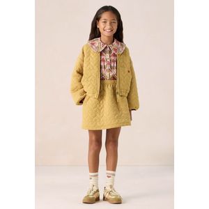 Sissy-Boy - Gele Quilt Jas - Gewatteerd - Hartjespatroon