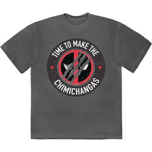 Marvel Deadpool - Chimichanga Heren T-shirt - XL - Grijs