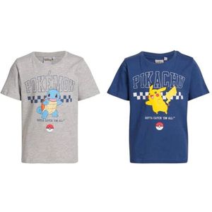 Pokemon kinder t-shirts 2 stuks MAAT 116/122