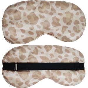 Slaapmasker Extra Zacht Satijn - Luipaard  - Thuis - Verduisterend - Onderweg - Vliegtuig - Festival - Slaapcomfort - oDaani