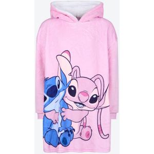 Disney Stitch Snuggle Hoodie Roze Maat 140-146