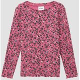 s.Oliver - RED LABEL Junior Shirt - Berry - Lange Mouwen - Met Print All-over