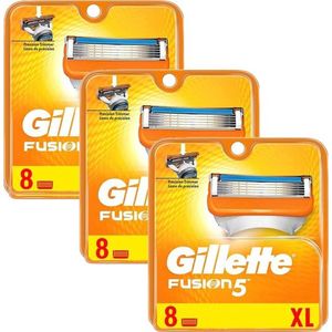 Gillette - Fusion5 - Scheermesjes voor Mannen - 24 Navulmesjes - Voordeelverpakking