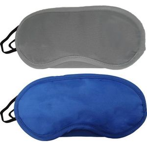 Slaapmaskers Blauw & Grijs - 2 Stuks - Thuis - Onderweg - Vliegtuig - Festival - Slaapcomfort - oDaani