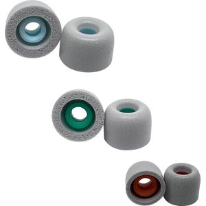 Somstyle Vervangende Oordopjes Geschikt Voor Sony WF-1000XM4 - Cover - Foam - 6 Stuks ( S, M & L) - Grijs