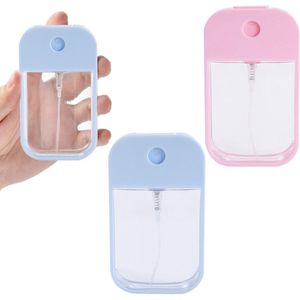 Spray Bottles, Small, Pack of 2, 45 ml, Mini Spray Bottle, Hand Sanitizer Spray for Dispensing and Wearing Perfume, Cosmetics, Body Care, Reusable, Blue, Pink