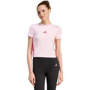 adidas Sportswear Essentials 3-Stripes Slim-fit Baby T-shirt - Dames - Roze