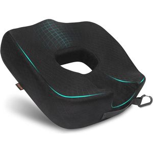 Orthopedisch zitkussen voor bureaustoel en auto - Donutkussen met traagschuim voor comfort bij aambeien