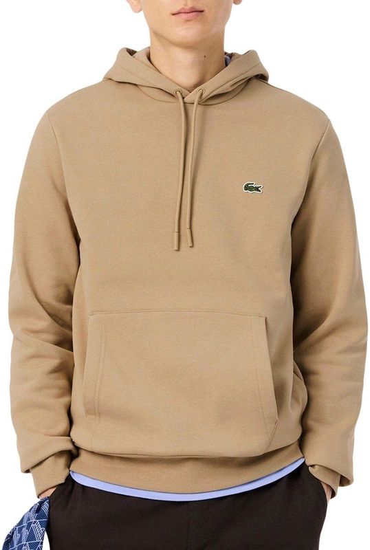 Lacoste Bio Cotton Fleece Hoodie Heren - Maat S