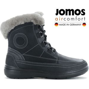 JOMOS Freewalk Boots - Dames Winter Laarzen mit Lamsvel Gevoerd - Leer Zwart 806501-442-000