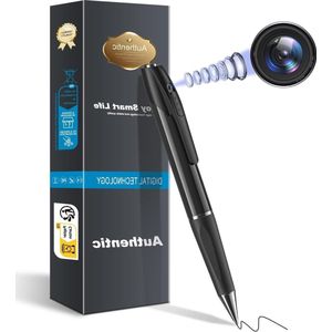 Spy Camera - Bewakingscamera - Spycam 1080P Verborgen Camera Pen Geen Wifi Indoor Home Office Beveiligingscamera Outdoor Mini Body Video Camera Kleine Compact Geheime Camera Monitor Nanny Camera Video of Foto nemen