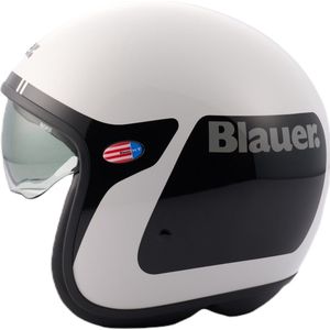 Blauer - Pilot GO - Jethelm - Wit Zwart - Lichtgewicht