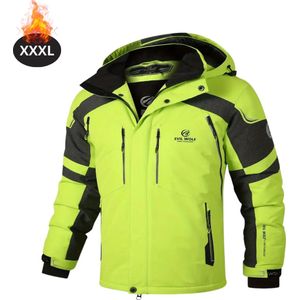 Bovista Skipak - SkiBroek - Skijas - Ski Suit - Wintersport - Heren - Winter - Warm Fleece - Groen - Maat M