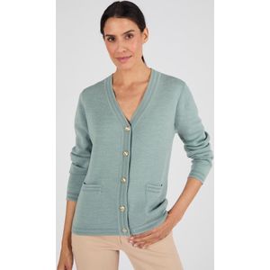 Damart - Vest van merinowol - Groen - XS