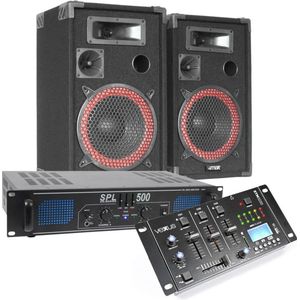 Complete Bluetooth DJ geluidsinstallatie 500W