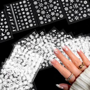 10 vellen nagel stickers Kerstmis winterse kinder nagelkunst