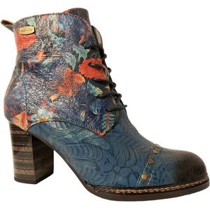 Laura Vita Veterboot Elceao 21 SL18956-21BS1 Bleu Blauw Print