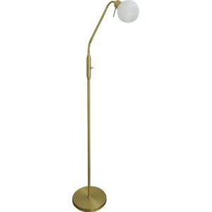 Olucia Avery - Design Vloerlamp - Glas/Metaal - Messing;Wit