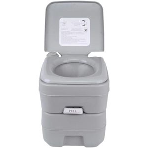 Hanimo Draagbaar Toilet - Campingtoilet - Chemisch Toilet - Caravan - Tent - Dubbele Spoel Systeem - Met En Zonder Chemicaliën Te Gebruiken - 130kg Draagvermogen - 20L Capaciteit
