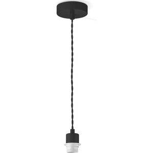 Home Sweet Home - Moderne verlichtingspendel Armis voor lampenkap - Zwart - 10/10/89cm - hanglamp gemaakt van Metaal - geschikt voor E27 LED lichtbron - voor lampenkap met doorsnede max.55cm