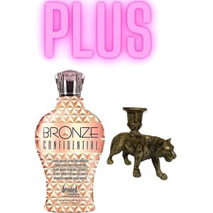 Devoted Creations Bronze Confidential 360 ml + Kandelaar Tijger Brons