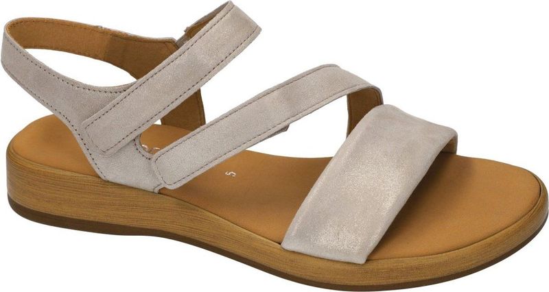 Gabor - Sandalen - Taupe - Nubuk - G-wijdte