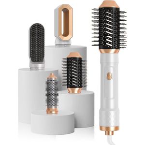 Air Styler 4-in-1 1000 W haarstyler warme luchtborstel - ronde borstel haarstyling stijltang borstel - heteluchtborstel om te stijlen, buigen en drogen Haardroger Met Borstel