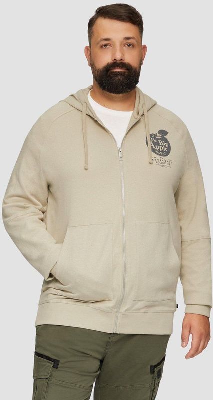 s.Oliver - Sweat à Capuche - Bruin - Katoen - Manches Longues