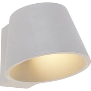 QAZQA concrete - Industriele Wandlamp voor binnen - 1 lichts - D 185 mm - Grijs - Industrieel - Woonkamer | Slaapkamer | Keuken