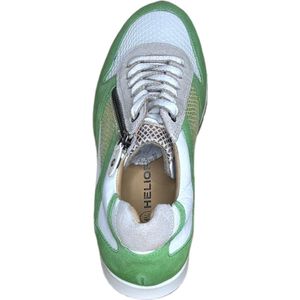 Helioform Sneaker wit met groen H (Maat - 7, Kleur - Wit)