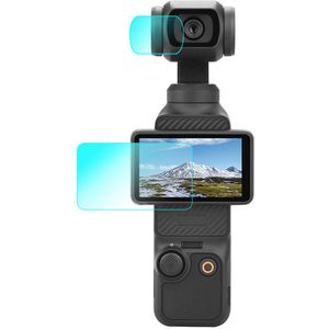 Geschikt voor dji OSMO POCKET 3 gehard membraan camera lens membraan screen protector film lamineren accessoires, 2 sets