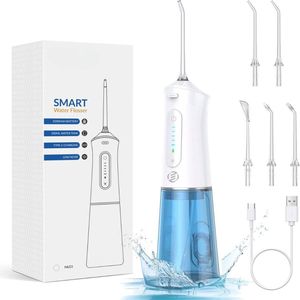 Equivera Waterflosser - Monddouche - Elektrisch Flosapperaat - Water Flosser - Waterflosser Draadloos - Water Flosser Draadloos - Draadloos en Oplaadbaar - Must have voor uw hygiëne!
