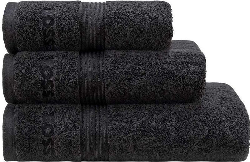 Hugo Boss Loft handdoek zwart 70/140