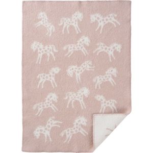Klippan Wiegdeken 100% eco wol Pony roze - 65x90cm