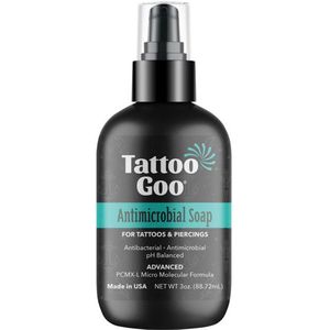 TATTOO GOO - ANTI-MICROBIËLE NAZORG ZEEP 88.7 ml Tattoo piercing nabehandeling PMU Tattoo naalden verzorging