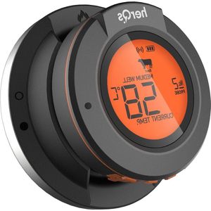 Digitale Dome Thermometer - Draadloze BBQ Thermometer met App-bediening - Nauwkeurige Temperatuurbewaking - Voor Grillen en Roken - Alarm - Prof BBQ Resultaten