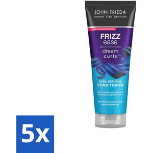 John Frieda – Conditioner – Frizz Ease Dream Curls – Krulverzorging – 250 ml - Bulkverpakking - 5 stuks