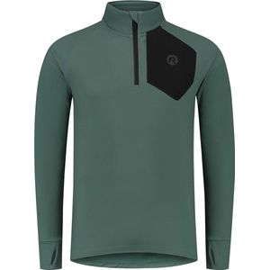 Rogelli Echo Hardloopshirt Lange Mouwen Heren - Petrol Green, Black - Maat S