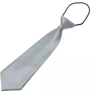 Akyol - Stropdas - Grijze stropdas - stropdas voor kinderen - 7 tot 12 jaar - carnaval - Strik - Grijze das