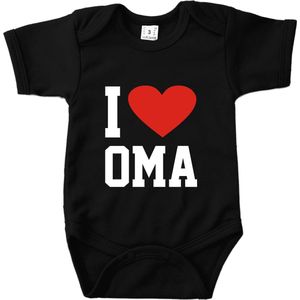 I love Oma - Maat 68 - Romper zwart