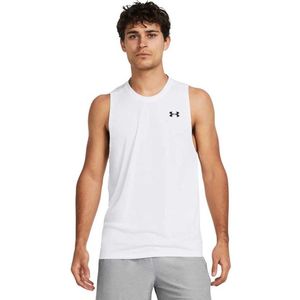 Under Armour UA Tech Tank Heren Sporttop - Wit