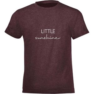 Be Friends T-Shirt - Little sunshine - Kinderen - Bordeaux - Maat 2 jaar