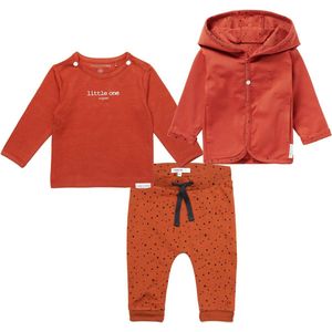 Noppies - Kledingset - 3delig - Vest Bonnie - Broek Bobby - Shirt Hester ginger - Maat 68